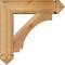 Ekena Millwork Imperial Arts and Crafts Rough Sawn Bracket w/ Offset Brace, Western Red Cedar, 6"W x 20"D x 20"H BKT0604X20X20IMP03RWR - alternate 3